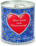 Blumengrüße aus der Dose - Valentinstag Herz mit Vergissmeinnicht