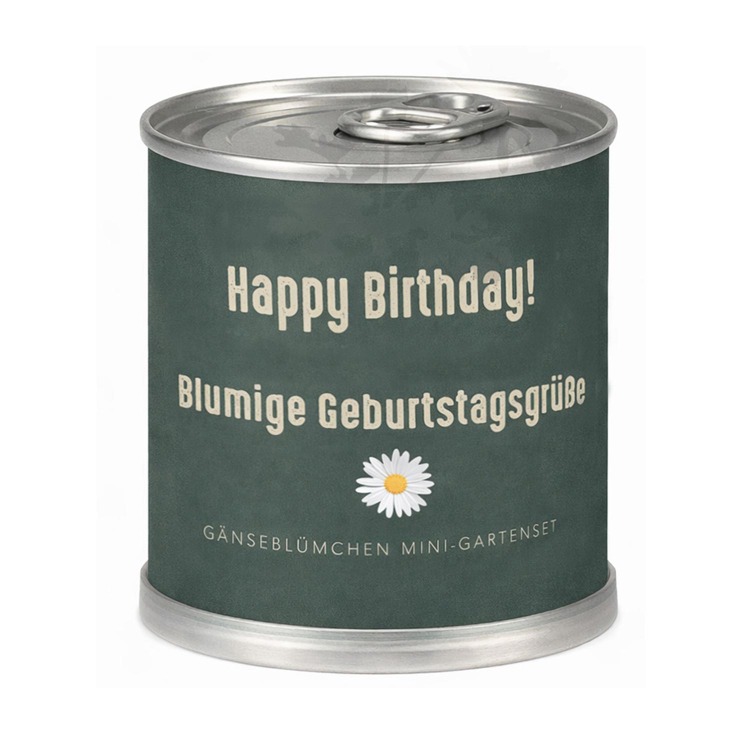 Gänseblümchen Anzuchtset – Nachhaltiges Geburtstagsgeschenk in der Dose "Blumig"