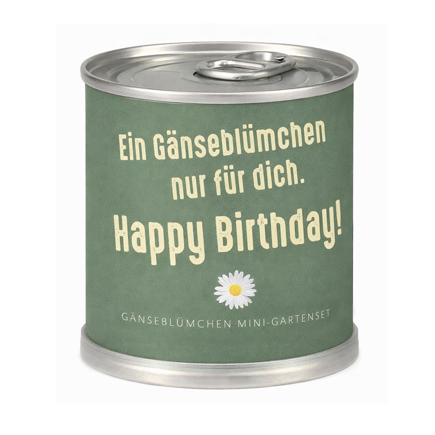 Gänseblümchen Anzuchtset – Originelles Geburtstagsgeschenk in der Dose "Gänseblümchen für dich"