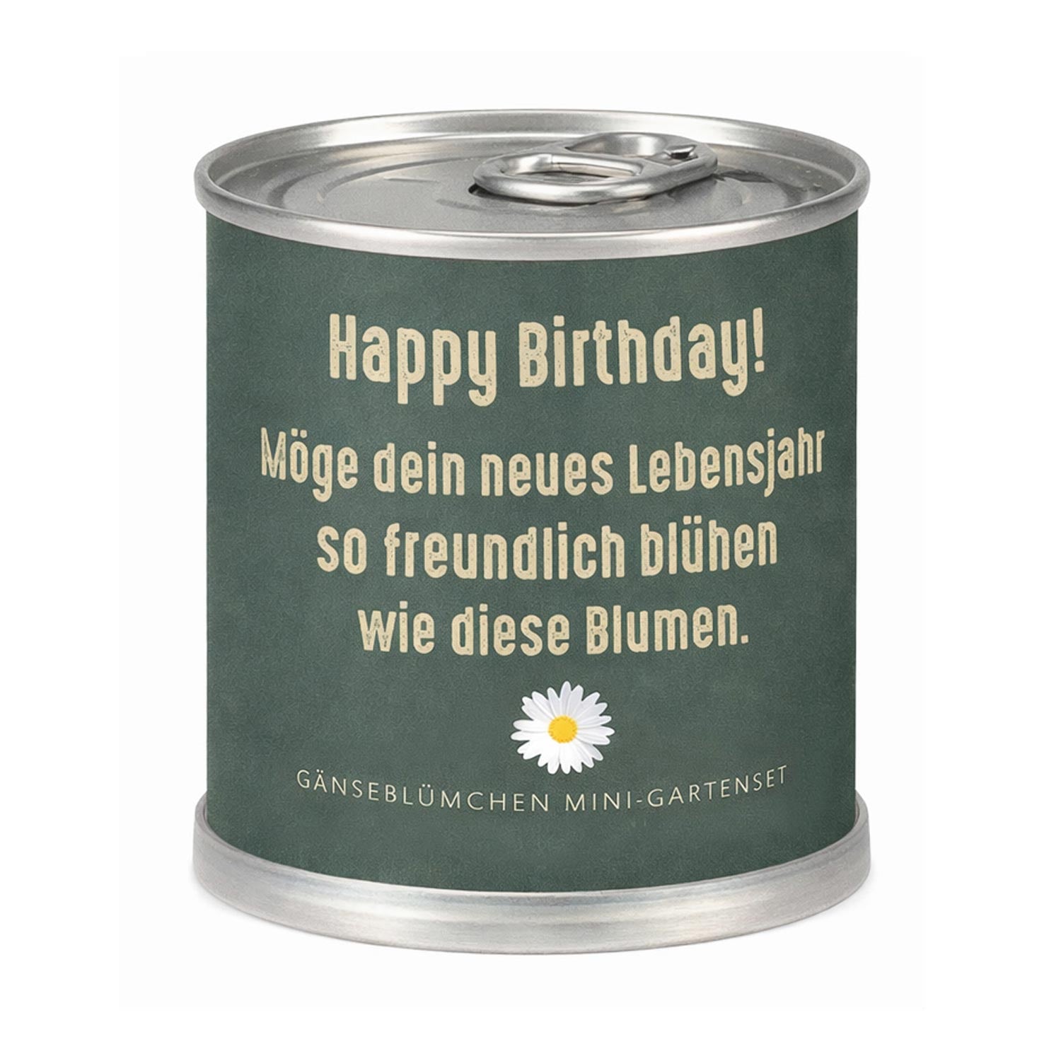 Gänseblümchen Anzuchtset – Nachhaltiges Geburtstagsgeschenk in der Dose "Lebensjahr"