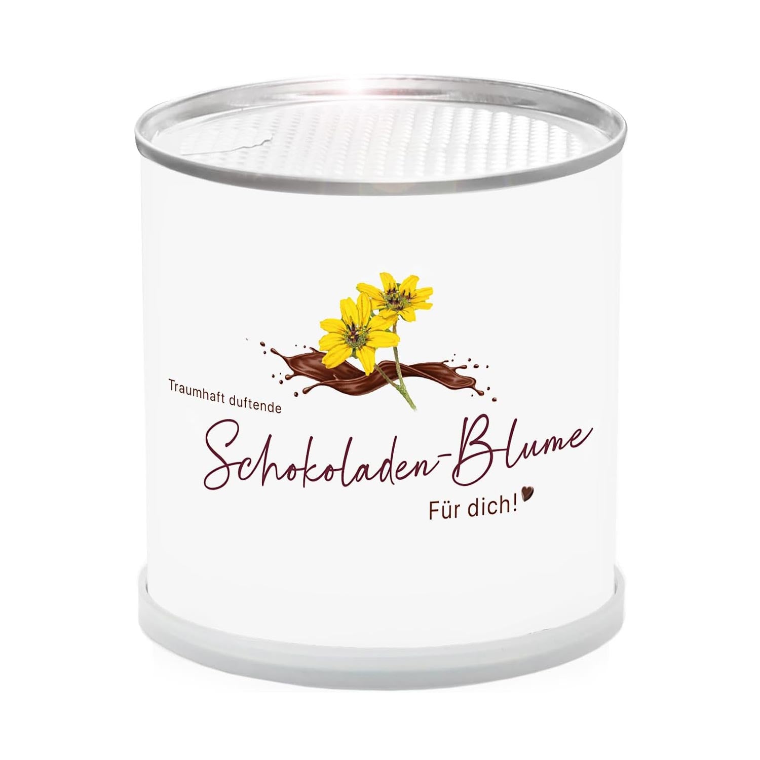 Schokoladenblume in der Blumendose