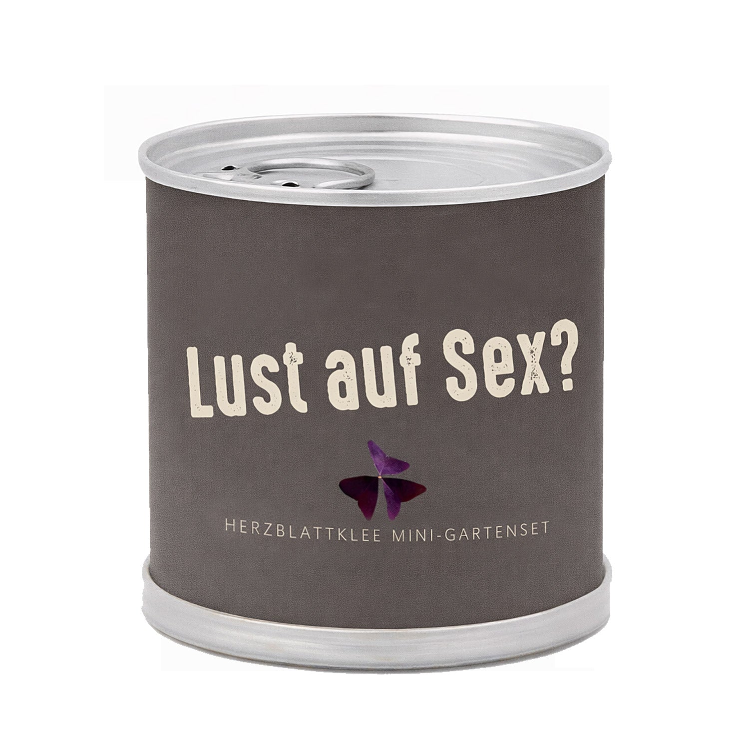 Freches Geschenk mit Augenzwinkern – Anzuchtset Herzblattklee in der Blumendose | Lust auf Sex